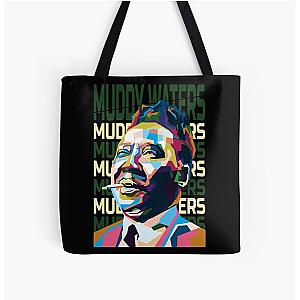 Abstract Muddy Waters in WPAP All Over Print Tote Bag