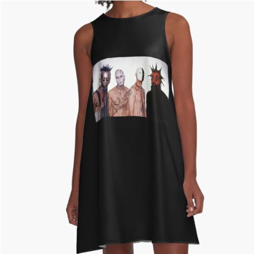 Surprise Gift Mudvayne Halloween Holiday A-Line Dress