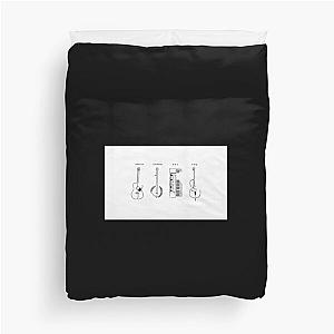 Mumford And Sons Instruments Black Mug Duvet Cover