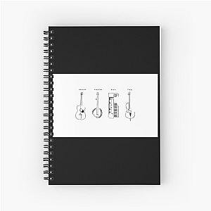 Mumford And Sons Instruments Black Mug Spiral Notebook