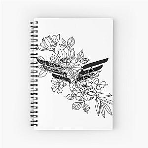 Flowered Mumford and Sons logo Spiral Notebook