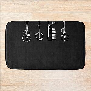 Mumford and Sons White Bath Mat