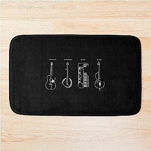 Mumford &Sons White Bath Mat