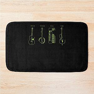 Mumford and Sons Instrument Hoodie Bath Mat