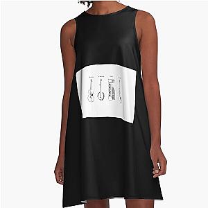 Mumford Sons Instruments Black A-Line Dress