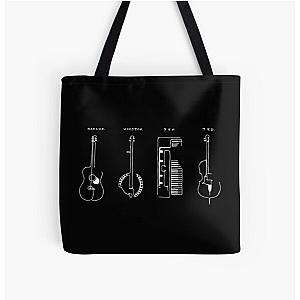 Mumford & Sons white All Over Print Tote Bag