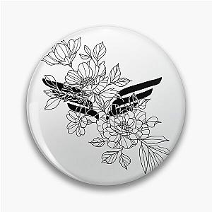 Flowered Mumford Sons logo Pin