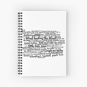 Mumford and Sons Discography Spiral Notebook