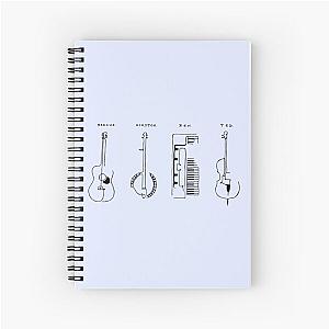 Mumford and Sons Black Spiral Notebook