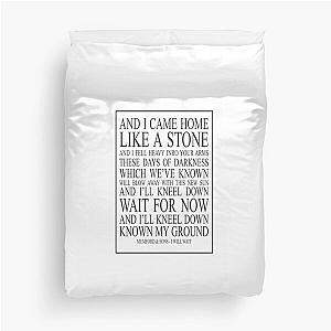 Mumford and Sons I Will Wait Watercolor Map Duvet Cover