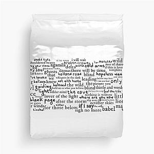 Every Mumford and Sons Song Duvet Cover 

Cleaned title:
Every Mumford Sons Duvet Cover