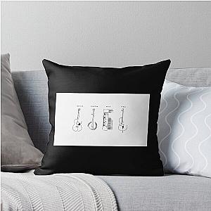 Mumford  Sons  Black  Throw  Pillow