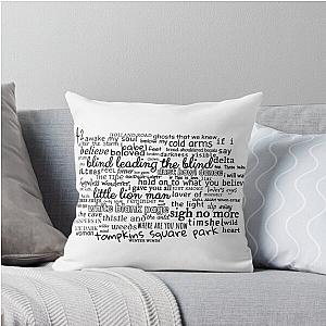 Mumford and Sons Discography Word Pillow