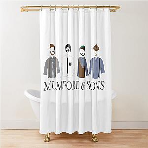 Mumford and Sons Silhouette Shower Curtain