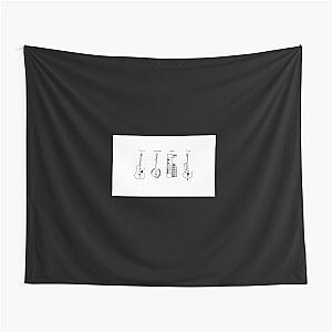 Mumford and Sons Instruments Black Mug Tapestry