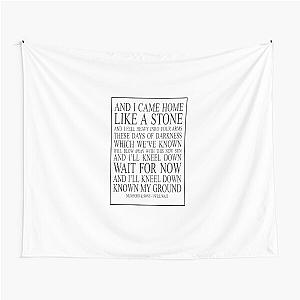 Mumford and Sons I Will Wait Watercolor Map Tapestry