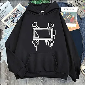 Murder Drones Cross Bone Printing Long Sleeve Casual Hoodies