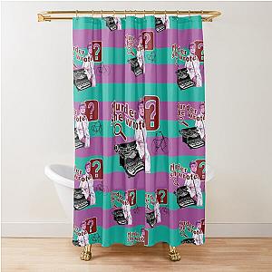 Murder, She Wrote, Jessica Fletcher in Murder She Wrote Shower Curtain