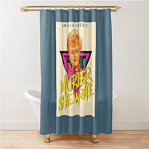 Murder She Wrote Retro Shower Curtain