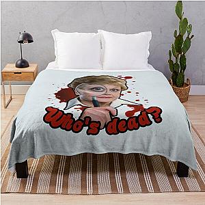 Murder She Wrote - Jessica Fletcher Who's Dead Throw Blanket