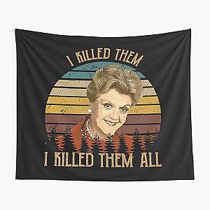Vintage Murder She Wrote I Killed Them Tapestry