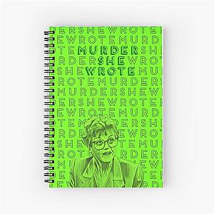 Murder She Wrote Green Spiral Notebook