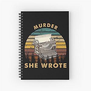 Murder She Wrote Vintage Love Gift Spiral Notebook