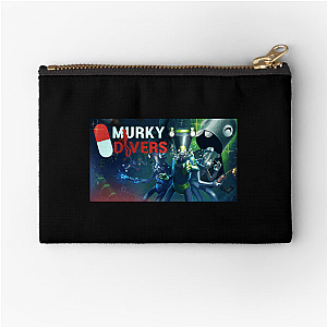 Murky Divers Working For The Company Murky Divers Zipper Pouches