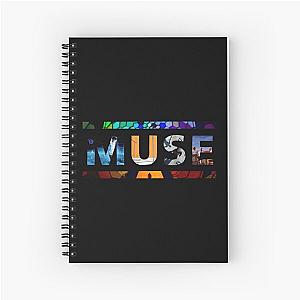 blue outdoors muse music muse nature tree Spiral Notebook