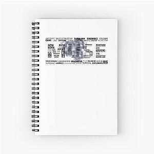 Muse s UK Metal Rock for Man for Women Unique Tees for Boys Birthday Gift Gift Ideas white Spiral Notebook