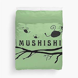 Mushi on Branch Mushishi (Green Background) ORIGINAL by SillyFun.redbubble.com Duvet Cover