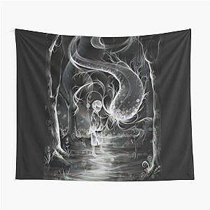 Mushishi Scene Black and White Tapestry