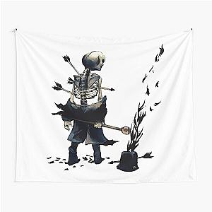 romance black skull Tapestry