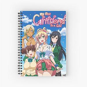 Graphic from my first girlfriend is a girl Spiral Notebook