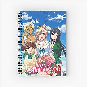 Graphic from my first girlfriend is a girl Spiral Notebook