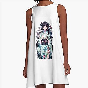 Cute Miyo Saimori - My Happy Marriage Anime Fanart A Line Dress