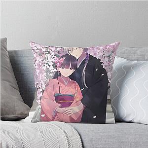 My Happy Marriage in Japan with a Kimono Throw Pillow