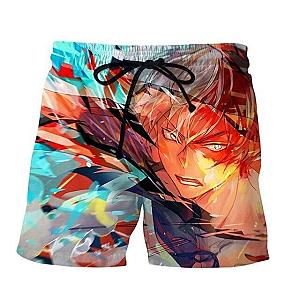 MHA Short My Hero Academia Shoto Fire &amp; Ice Official Licensed Merch