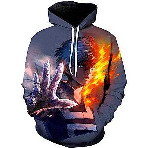 My Hero Academia Hoodie Alter Fire and Ice MHA0301