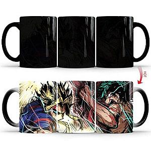 MHA Heat-Sensitive Mug for My Hero Academia All Might &amp; Deku Official Licensed Merch