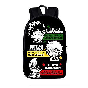 MHA My Hero Academia Bag Shoto, Izuku &amp; Bakugo Official Licensed Merch