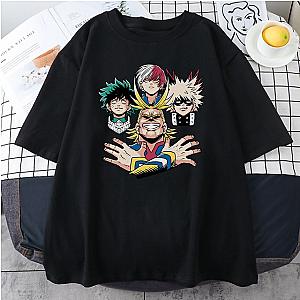 My Hero Academia T-shirt - BNHA Characters Anime Art Designed Black T-shirt