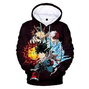 MHA My Hero Academia Sweatshirt Izuku Shoto &amp; Bakugo Official Licensed Merch