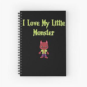 I Love My Little Monster Halloween Spiral Notebook