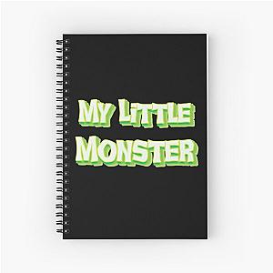 My Little Monster -  Neon Green - Fun Halloween - My Little Monster Spiral Notebook