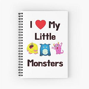 I Love My Little Monsters Spiral Notebook