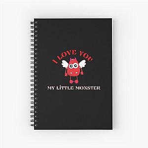 I love you my little monster,  happy couple Spiral Notebook