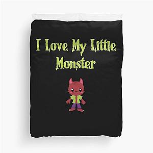 I Love My Little Monster Halloween Duvet Cover