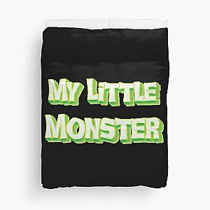 My Little Monster -  Neon Green - Fun Halloween - My Little Monster Duvet Cover