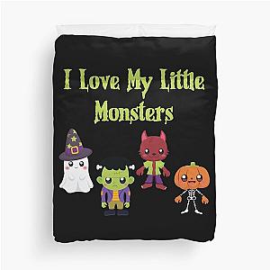 I Love My Little Monsters (4) Halloween Duvet Cover